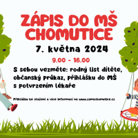 Zápis do MŠ Chomutice 1